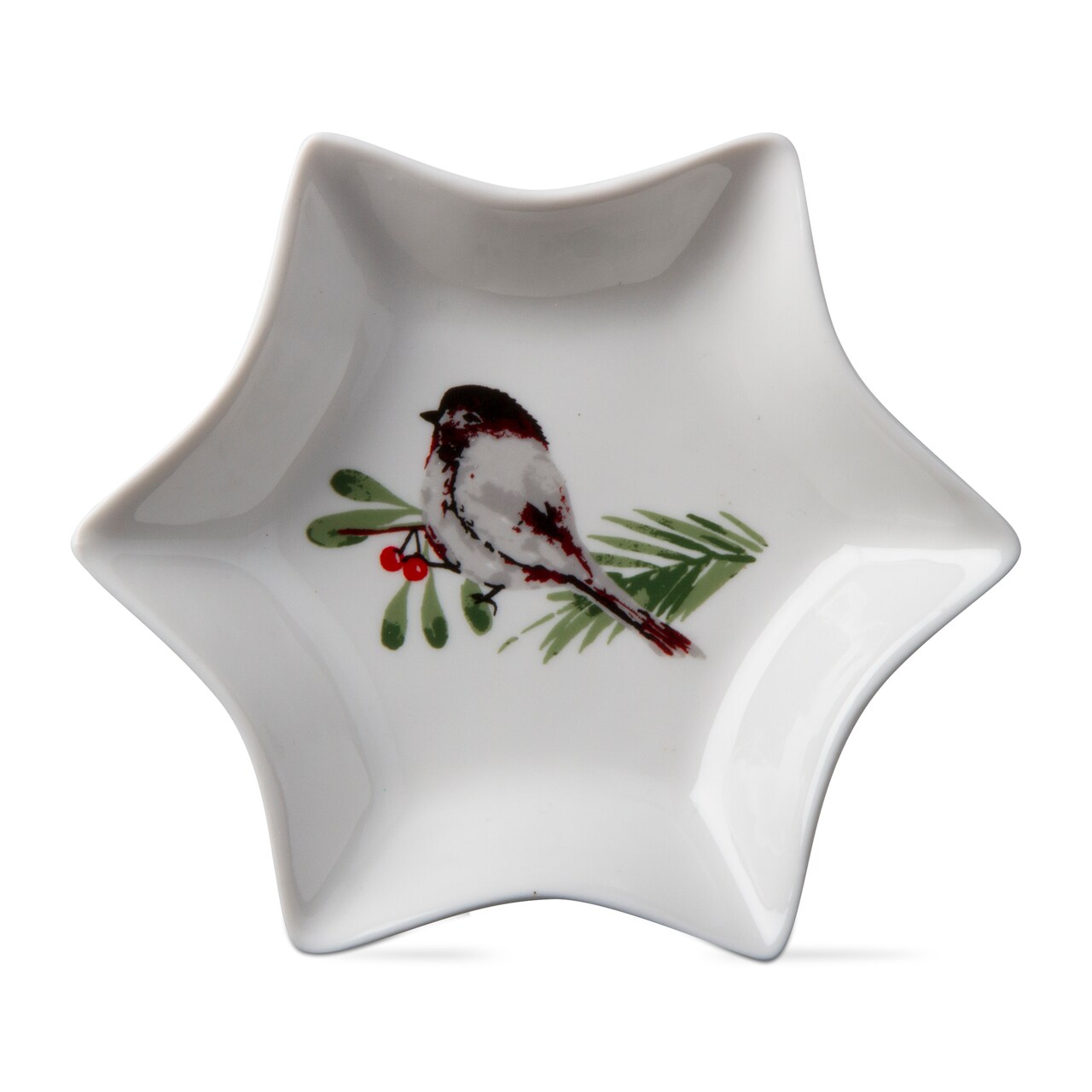 Chirp Star Small Serving Tray Multicolor Bone China Hand Wash Only 1inH x 15.25L Perfect for Everyday Use